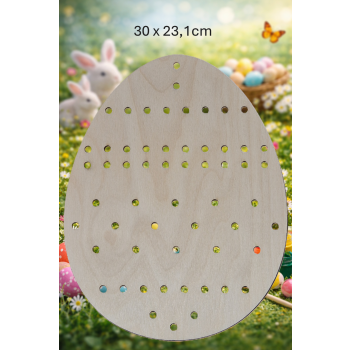 Jajko 2 30cm do przeplatania, jajko 30cm do przeplatania (pisanka), sklejka 3mm